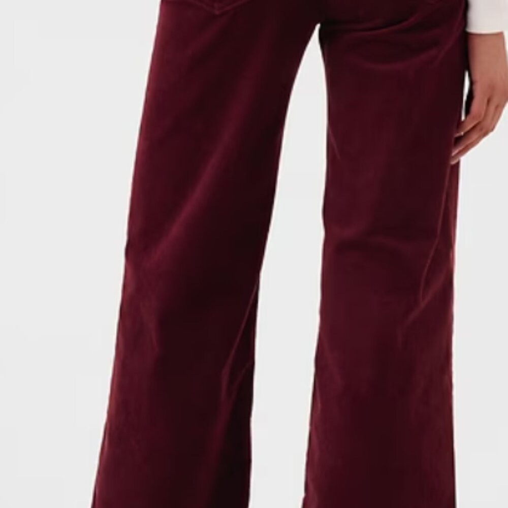 High Rise Corduroy Stride Wide-Leg Pants - Picture 3 of 6